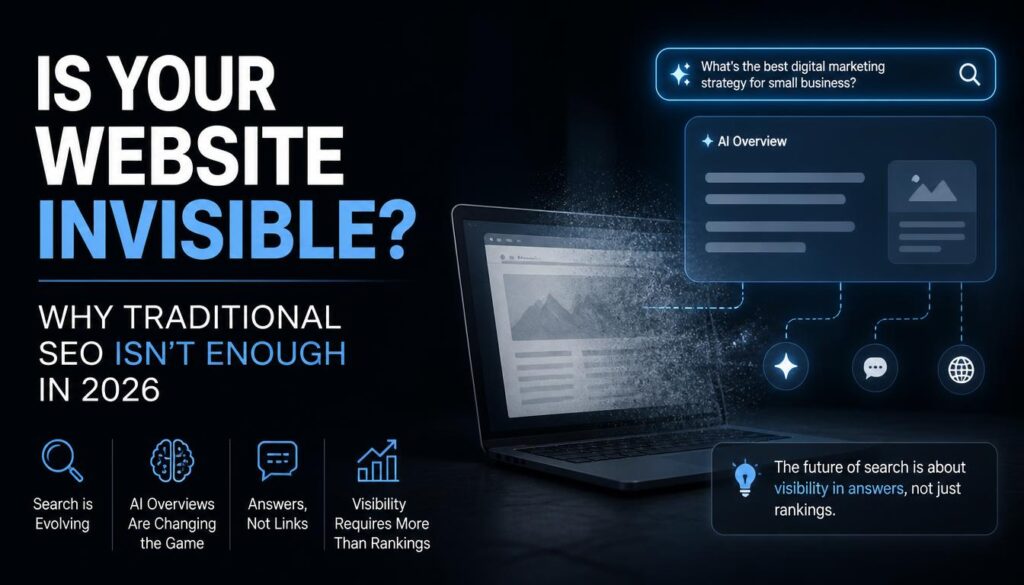 Is Your Website Invisible? Why Traditional SEO Isn’t Enough in 2026 Is Your Website Invisible? Why Traditional SEO Isn’t Enough in 2026