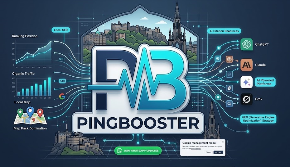 PingBooster Expands Local Footprint: Our UK Office is Officially Registered on Google Business Profile in Edinburgh! 🇬🇧